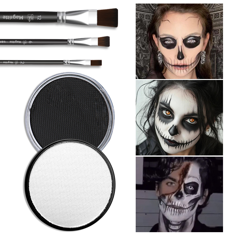 Cosplay Prop Paint - 5 pçs preto & palhaço branco