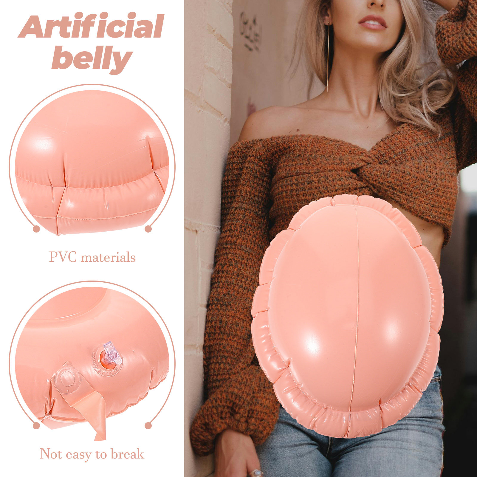 Barriga de grávida insuflável, - Easy Cosplay Prop avaliação e preço