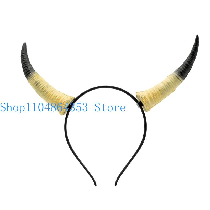652f chifre cabra hairband cos - Easy Cosplay Prop avaliação e preço