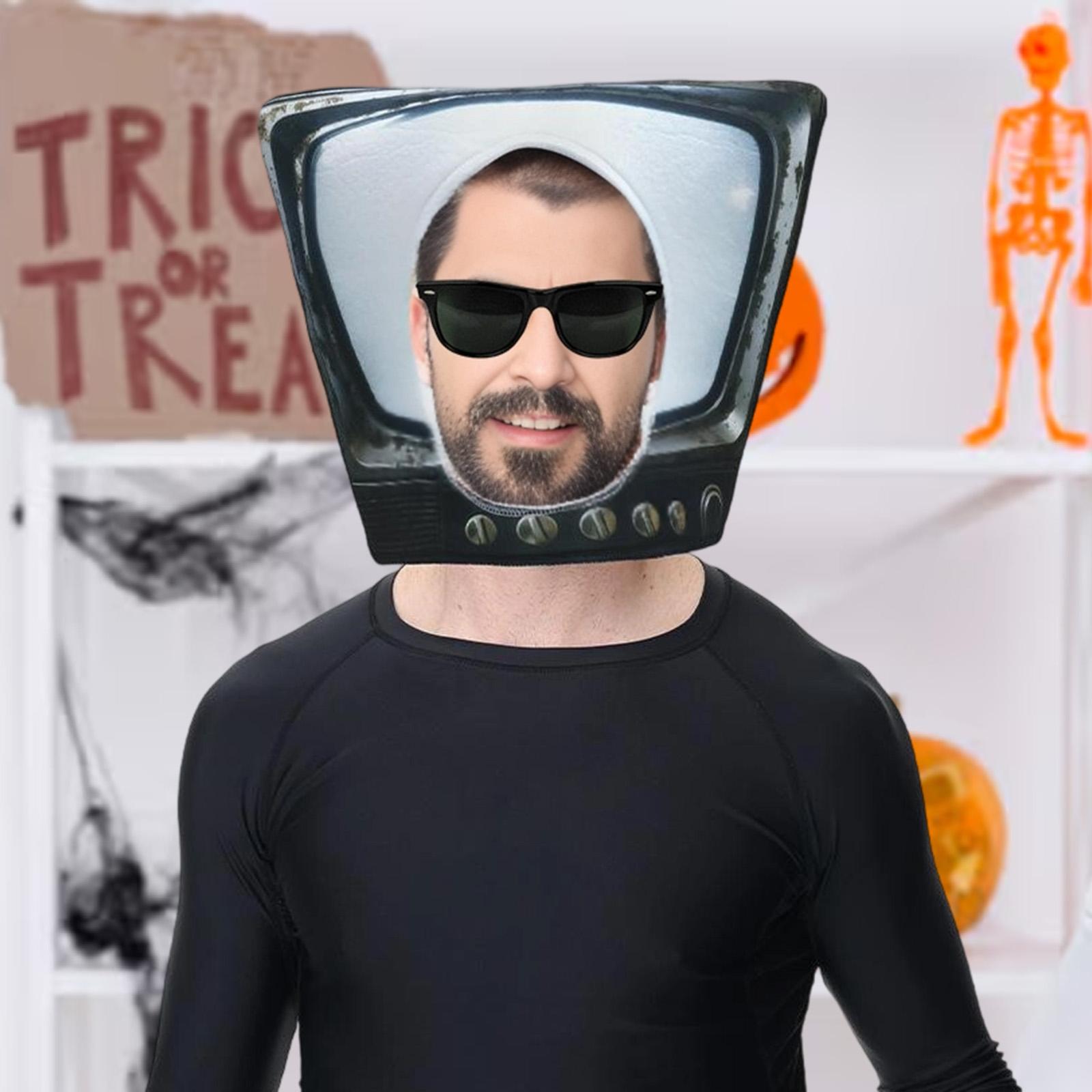 Máscara de TV fofa e original  - Cosplay Prop avaliação e preço