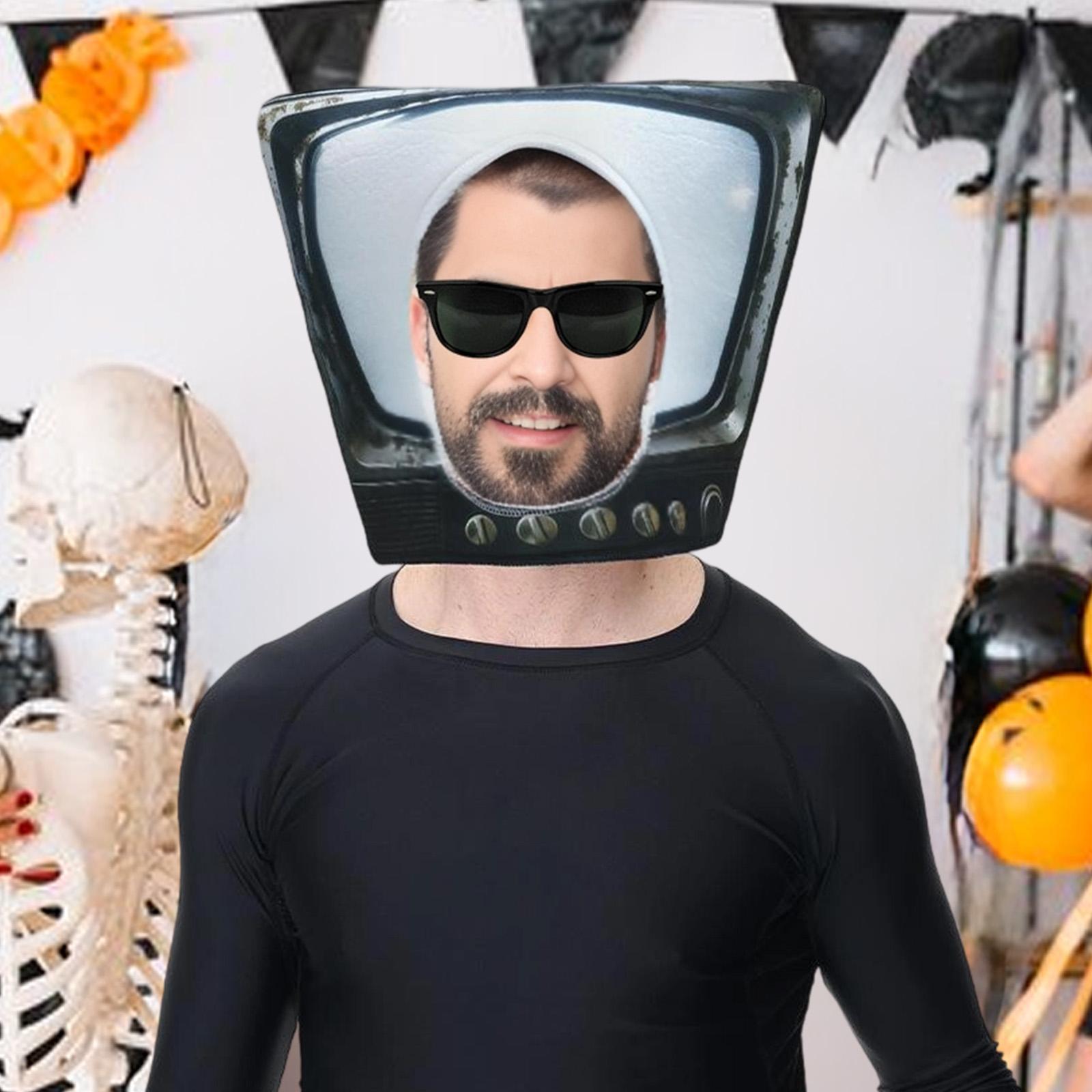 Máscara de TV fofa e original  - Cosplay Prop avaliação e preço