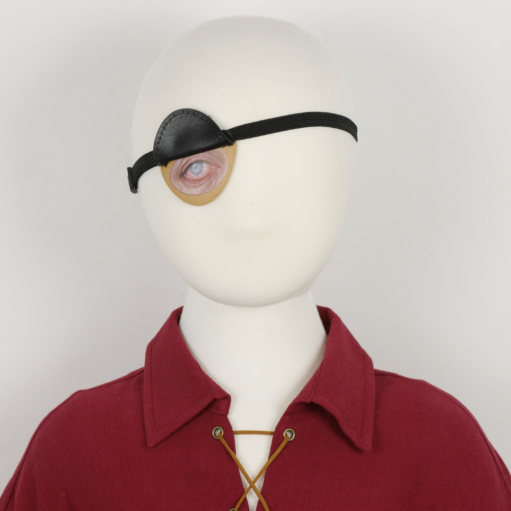 Tapa-olho de pirata em couro s - Cosplay Prop avaliação e preço