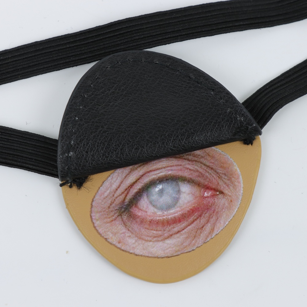 Tapa-olho de pirata em couro s - Cosplay Prop avaliação e preço